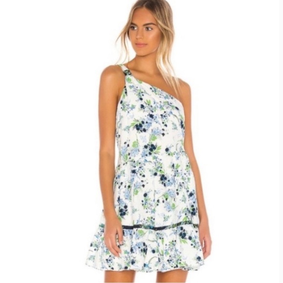 Free People All Mine Floral One Shoulder Dress. Linen Blend, Size M - Picture 1 of 11